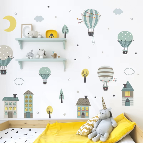 Balloon house wall decals

