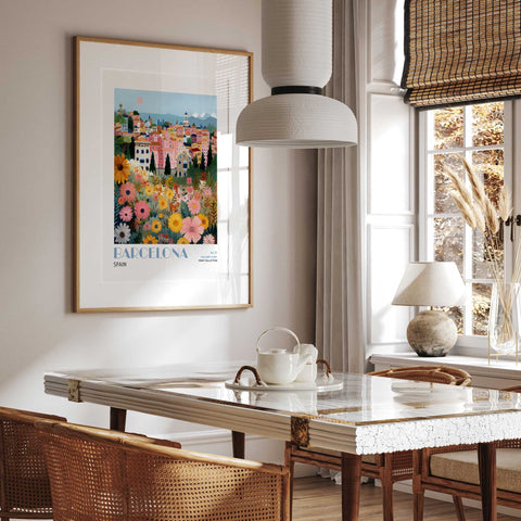 Barcelona fine art cityscape print