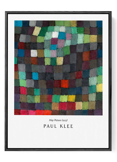 Bauhaus abstract color grid poster