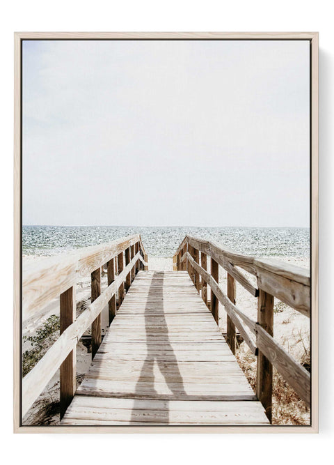 Beach Pier Wall Art Print ocean walkway