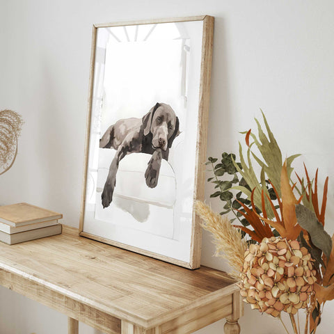 Beagle dog nap wall art