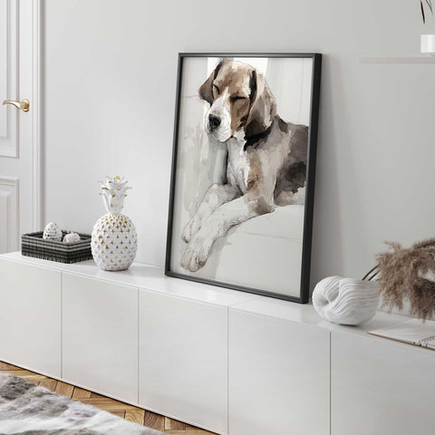 Beagle dog wall art decor