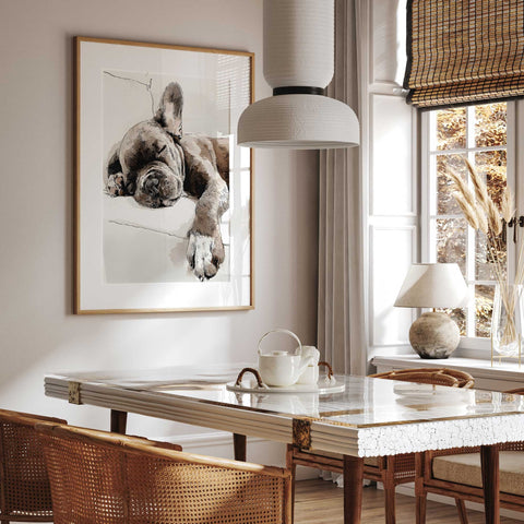 Beagle puppy nursery wall decor watercolor