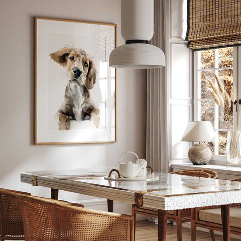 Beagle puppy wall art for nursery