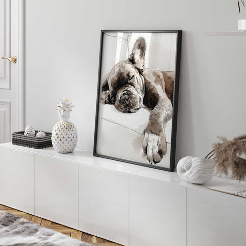 Beagle puppy watercolor dog wall decor