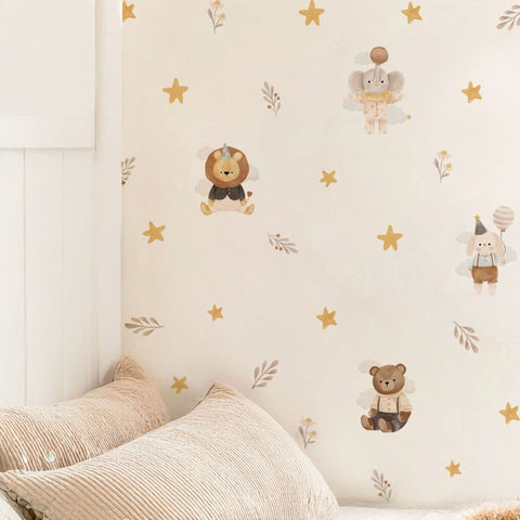 Bear Sitting on Moon Decal