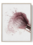 Makeup Magic Poster - Luxe Cosmetic Brush and Powder Explosion