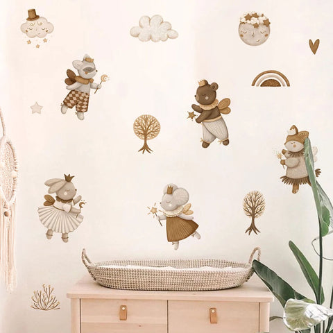 Beige Fairy Wall Sticker