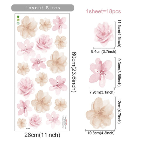 Beige watercolor wall art