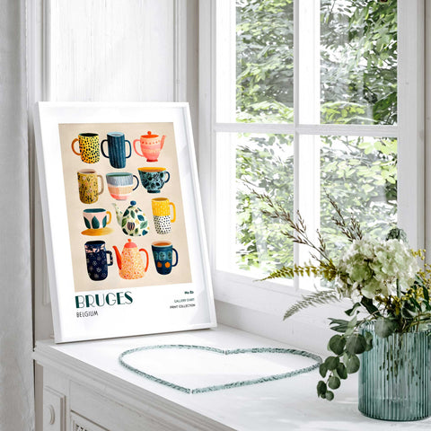 Belgian-inspired kitchen décor print