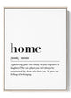 Home Definition Canvas Print – Family Inspired Art