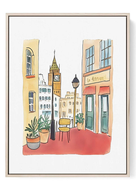 Big Ben watercolor wall art

