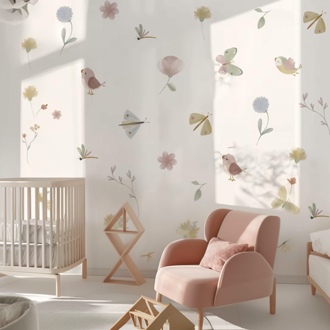 Bird wall decals for kids

