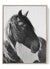 Black and White Horse Portrait Art Print