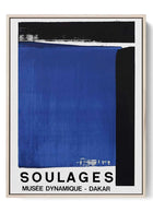 Blue Depth - 'Soulages' Musée Dynamique Exhibition Print