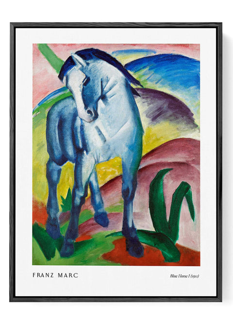 Blue Horse expressionist art print