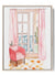 Blush pink armchair watercolor print