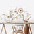 Boho watercolor pampas grass wall stickers
