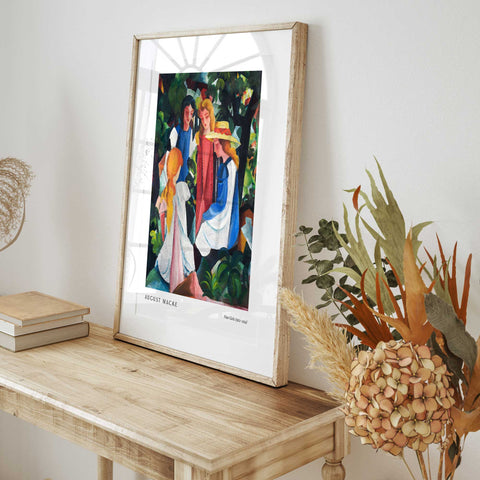 Bold abstract figurative art print