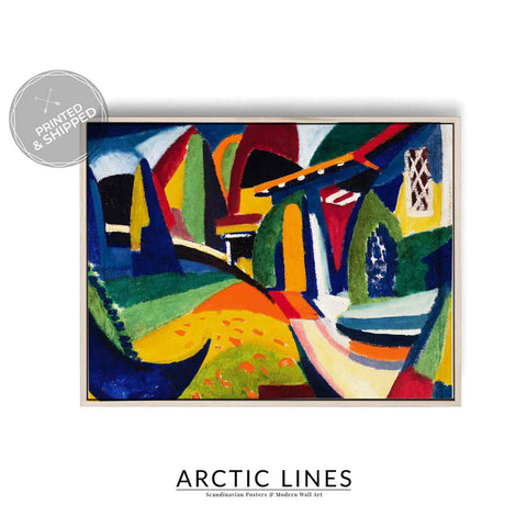 Bold geometric abstract art