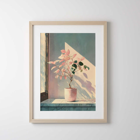 Botanical pastel artwork for home decor