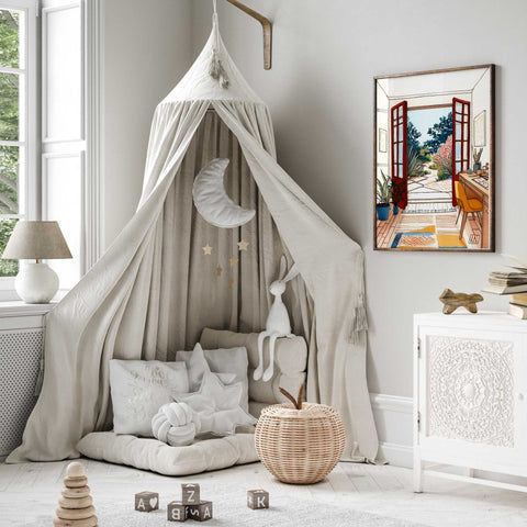 Botanical watercolor wall art