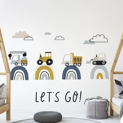 Boys room wall decor

