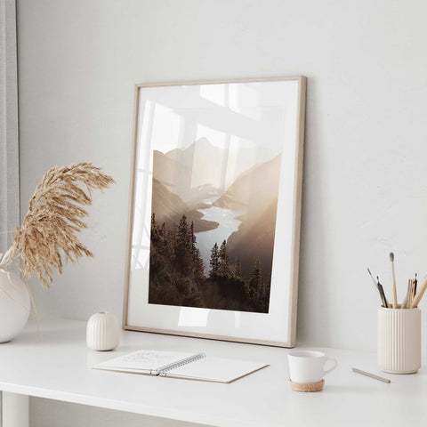 Breathtaking Valley Scenery - Calming Nature Wall Print