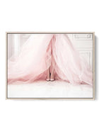 Bridal Elegance Poster - Romantic Pink Tulle and Heels Wall Art