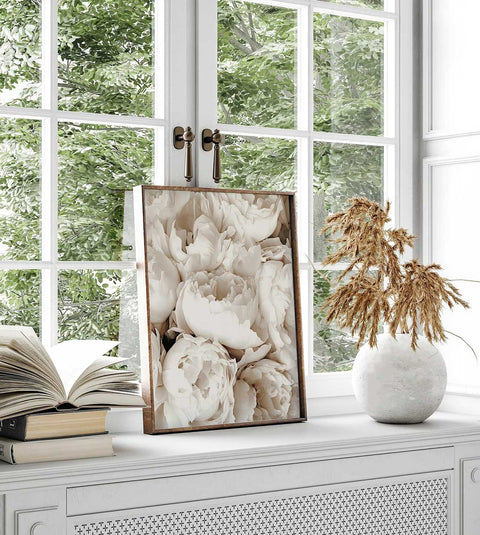 White Flowers Poster - oakposter