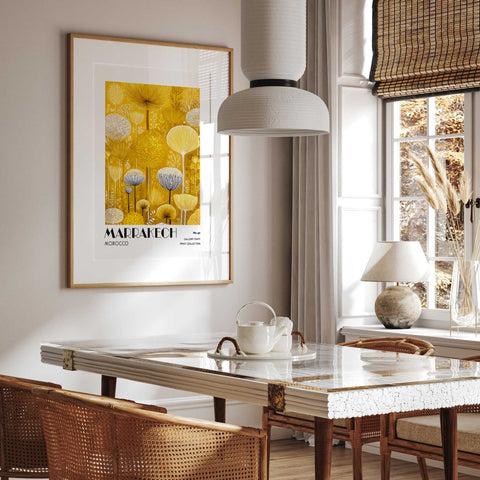 Bright floral Marrakech print Moroccan inspired decor
