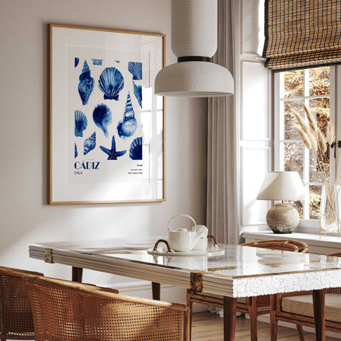 Cádiz Spain print Mediterranean coastal style