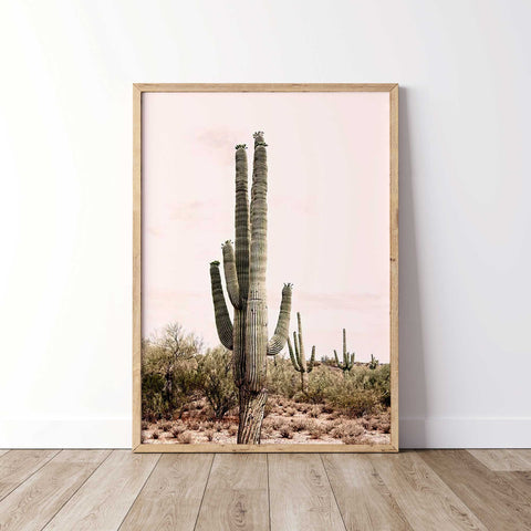 Cactus Landscape - Saguaro Serenity Art