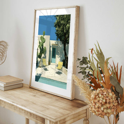 Cactus poster Mediterranean home wall decoration