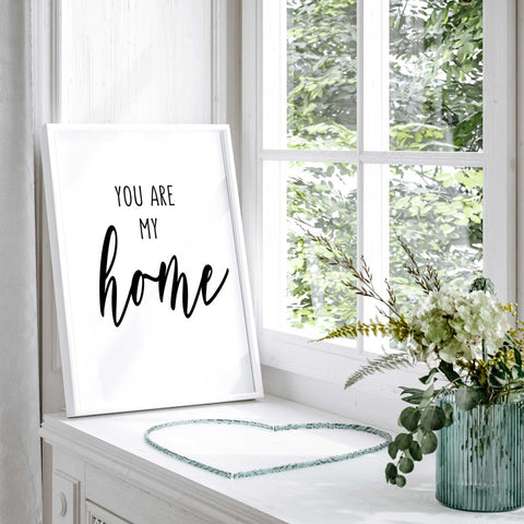 'My Home' Calligraphy - Modern Wall Decor