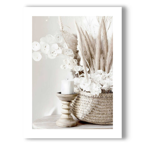 Calm and cozy nature-themed art poster for a modern minimalist home.