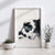 Calm dog sleeping watercolor painting for dog lovers' decor