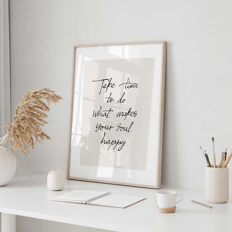 Daily Serenity Mantra Canvas - Inspirational Quote Artwork