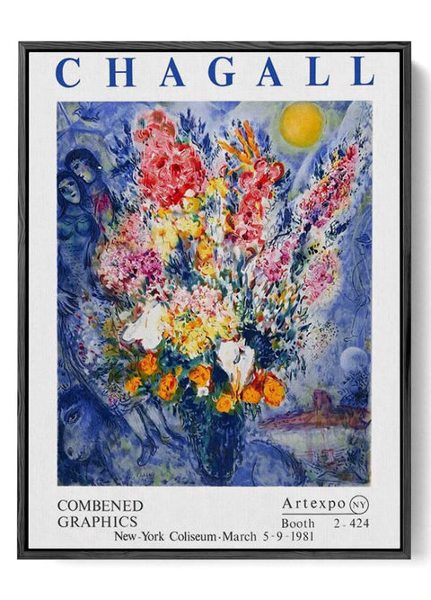 Bouquet of Dreams - Chagall's 1981 Art Expo Print - oakposter