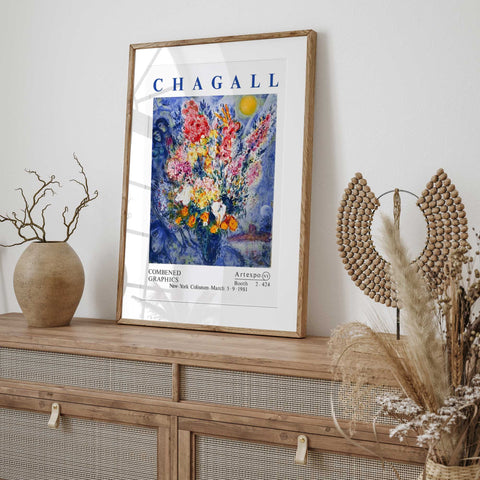 Dreamy Chagall Blooms - Colorful Expo Art Print