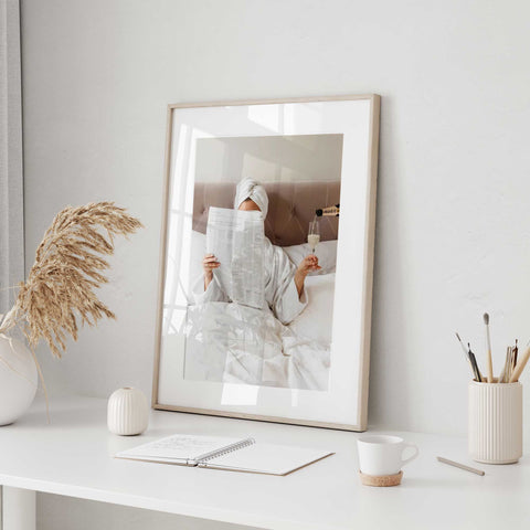 Scandinavian Bedroom - Serene Wall Poster