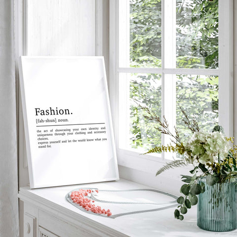 Chic Fashion Identity Poster - Trendy Wall Art