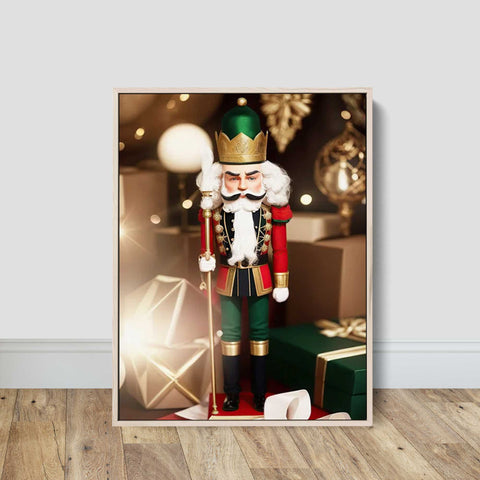 Royal Nutcracker Guard Poster Christmas Season Wall Art Canvas Print