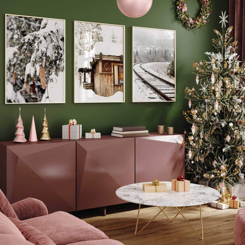 Christmas Serene Railway Scene