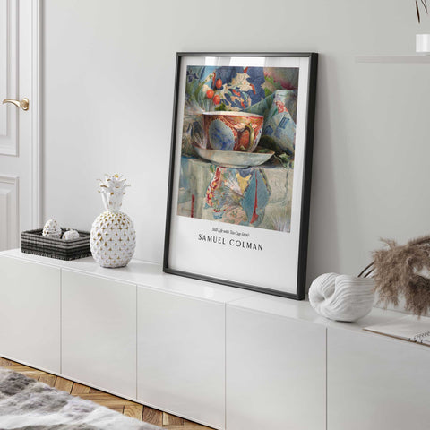 Classic 19th century tea cup artwork