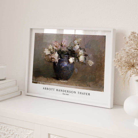Classic antique rose painting reproduction