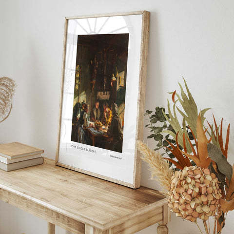 Classic figurative painting art poster