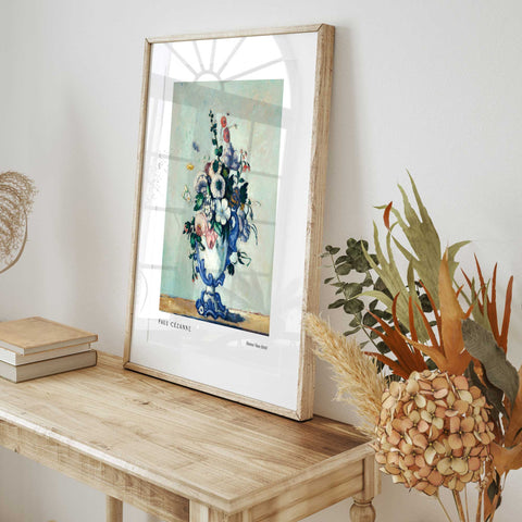 Classic floral vase artwork print