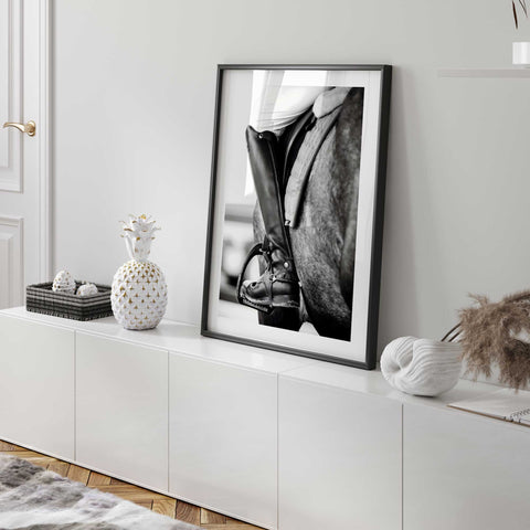 Classic horse riding artwork