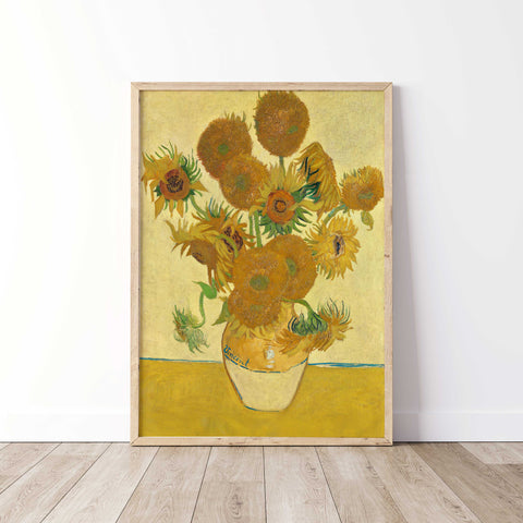 Classic sunflowers floral wall art